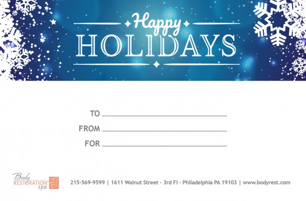 HappyHolidays BlueWhite Snowflake