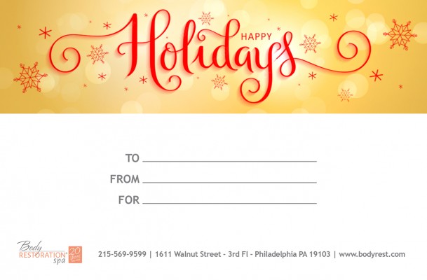 HappyHolidays GoldRed Snowflake